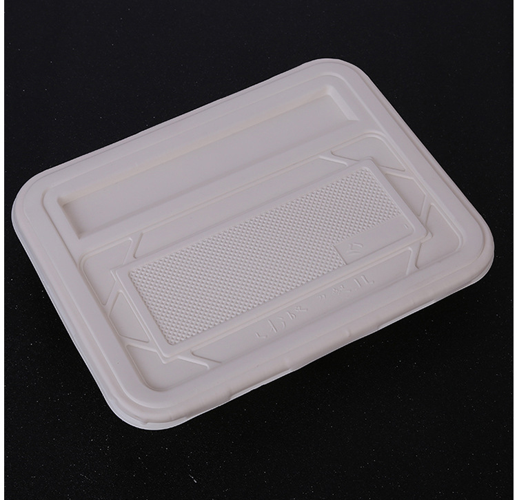  Envase desechable biodegradable ecológico de 5 compartimentos, contenedor de comida para llevar de almidón de maíz, fiambrera Bento