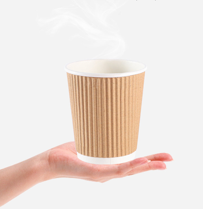 Taza de papel de té de 9oz, 10oz y 14oz, desechable, biodegradable, compostable, impreso en aduana, bebidas frías y calientes, jugo, tazas de café